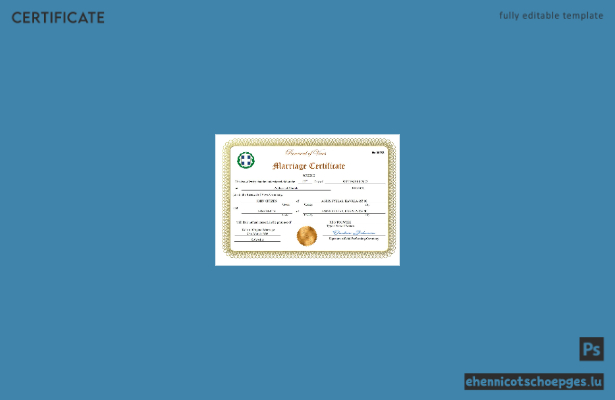 Griechische Heiratsurkunde – Beispielansicht in Word und PDF